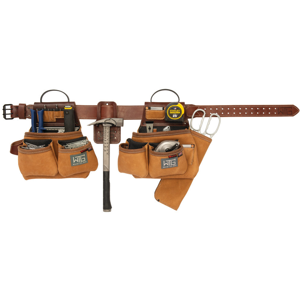 Leather Super Roofer Tool Belt L/XL Brown