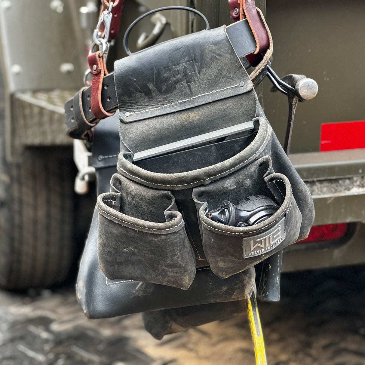 Leather Classic Framer Tool Belt, In use