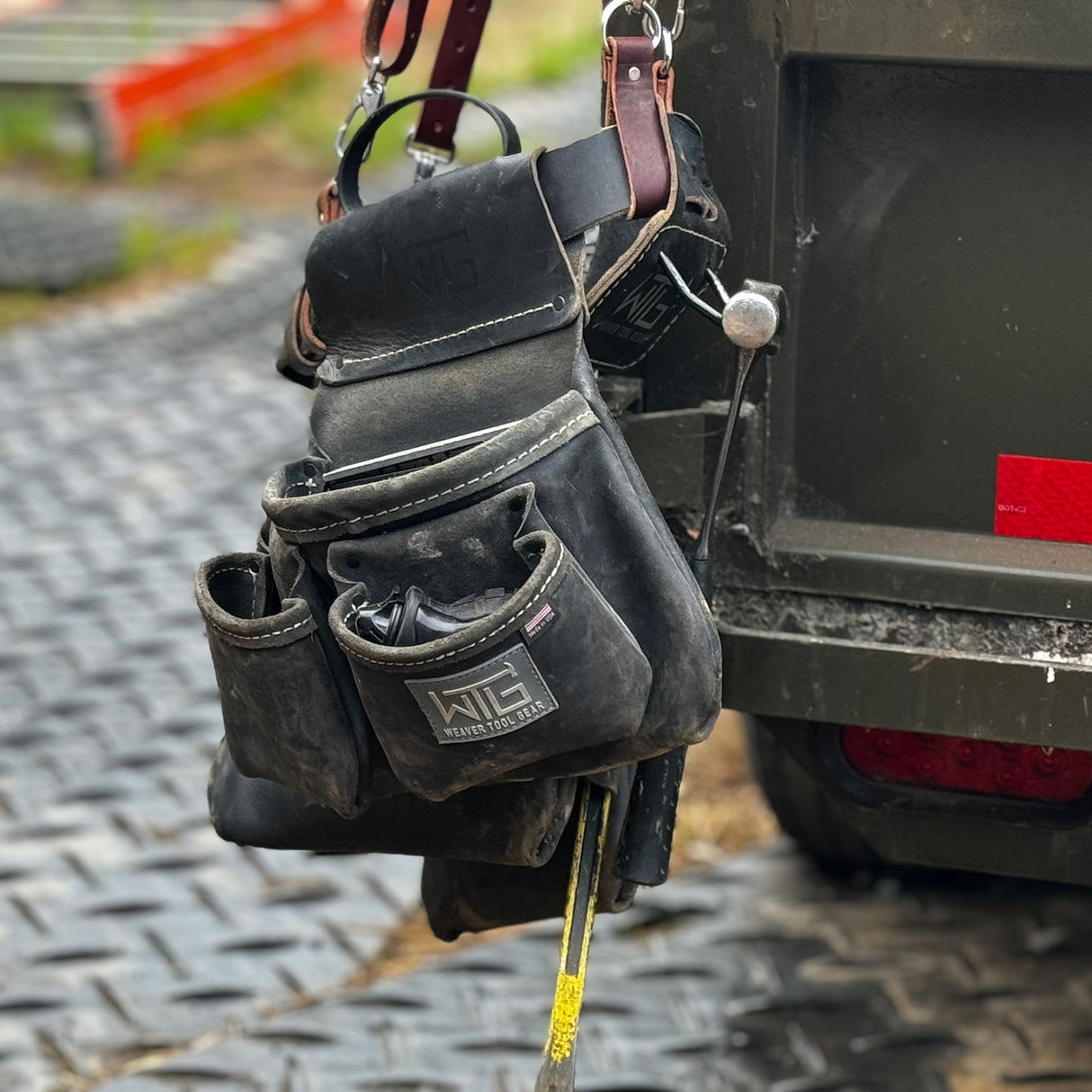 Leather Classic Framer Tool Belt, In use