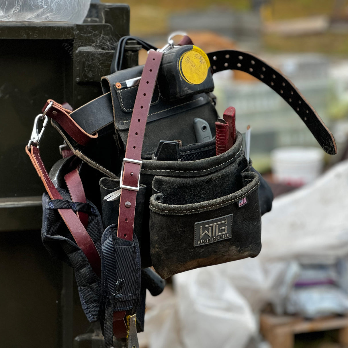 Leather Classic Framer Tool Belt, In use