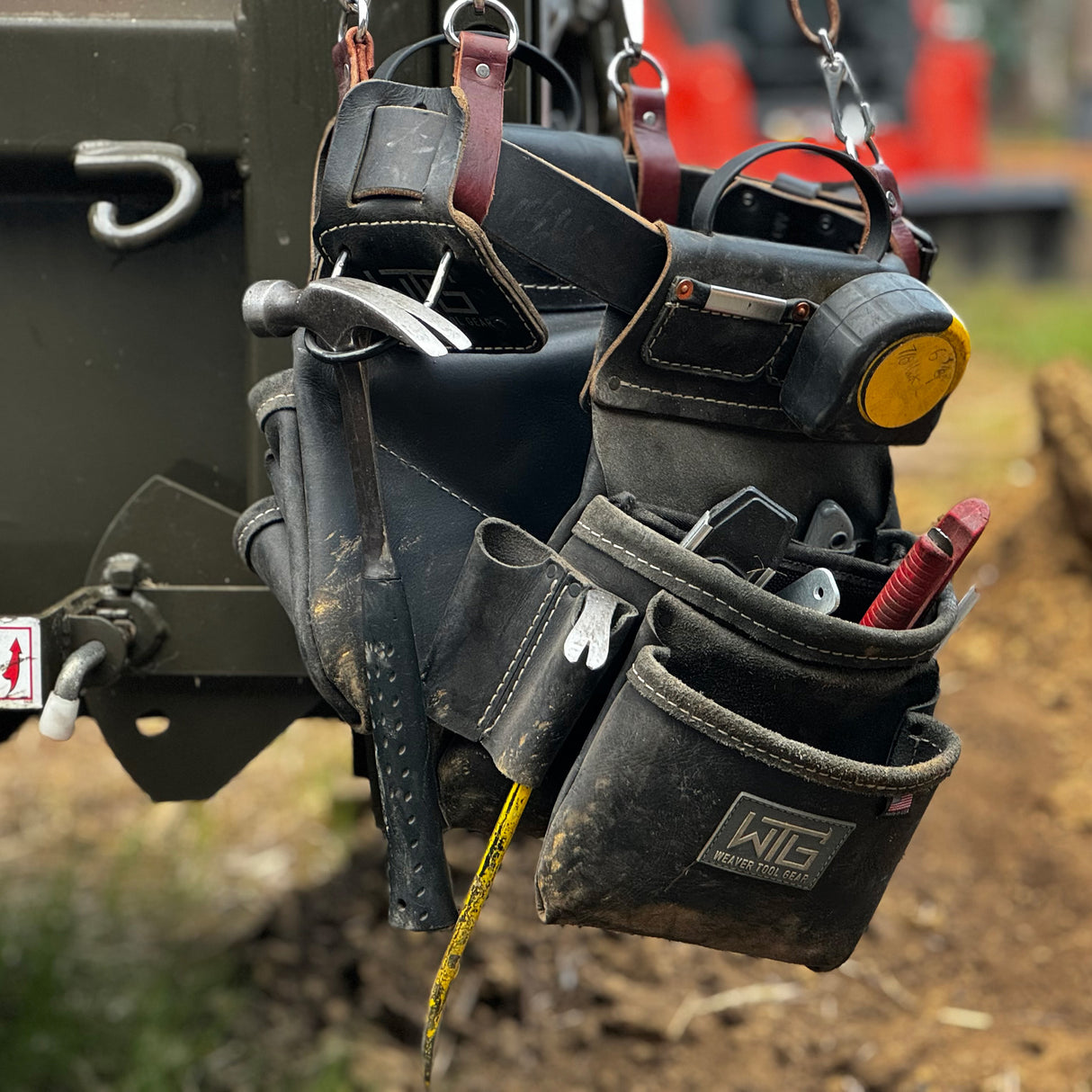 Leather Classic Framer Tool Belt, In use