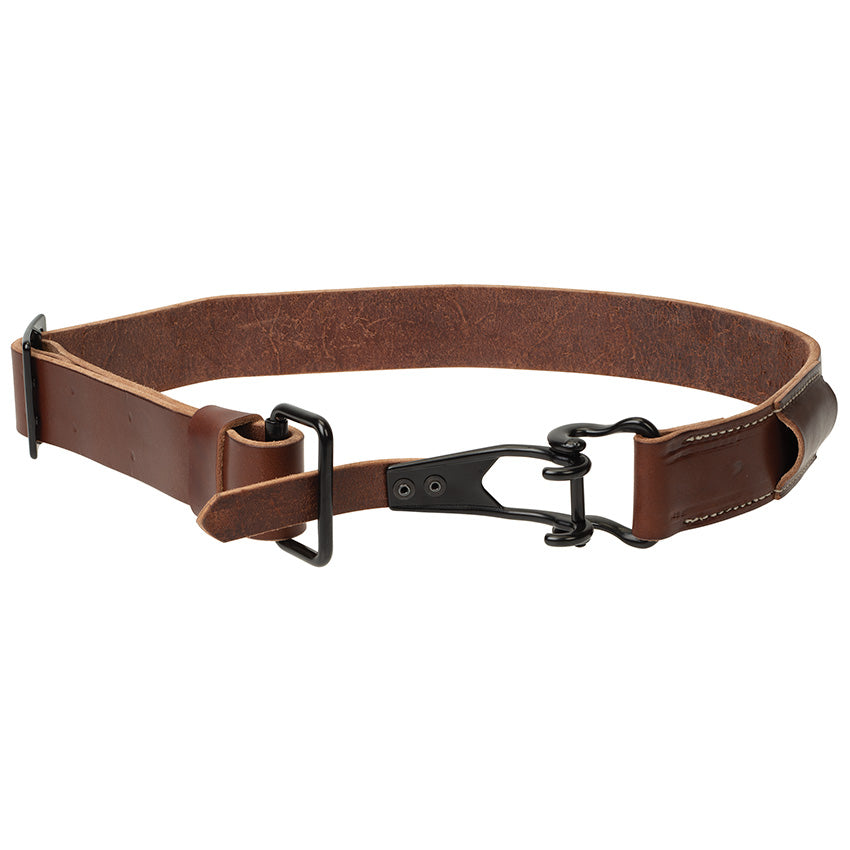 Quick-Release Leather Belt Brown