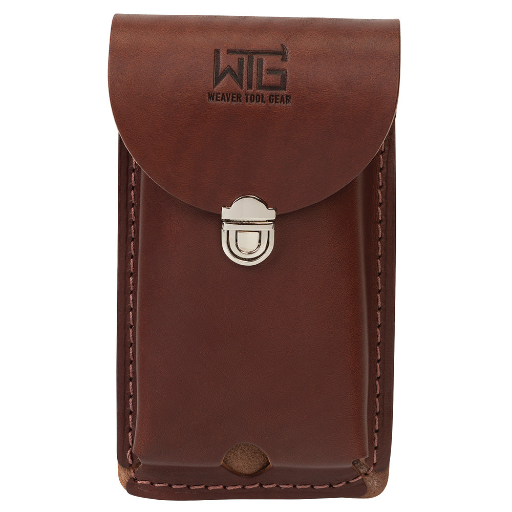 Leather Cell Phone Holder, front