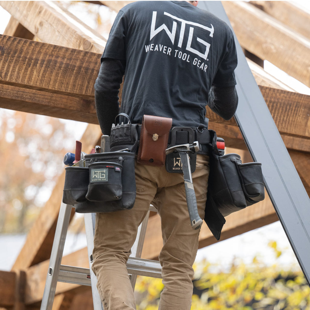 Leather Clip-On Cell Phone Holder