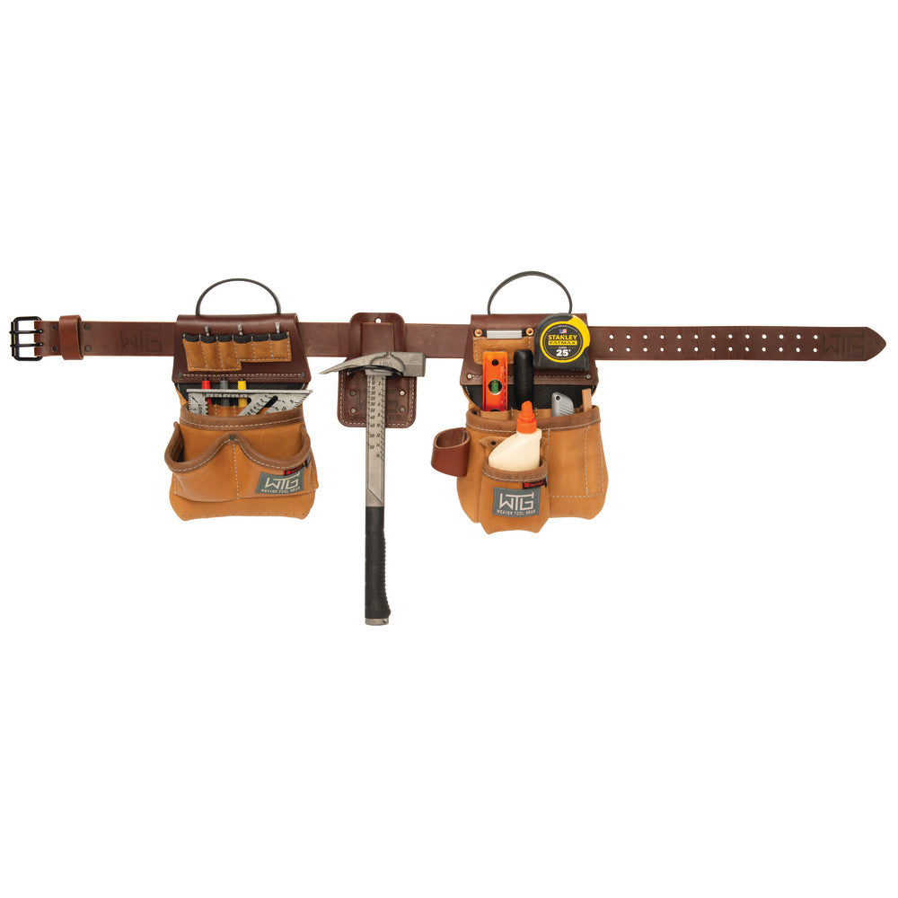 Leather Super Trimmer Tool Belt L/XL Brown