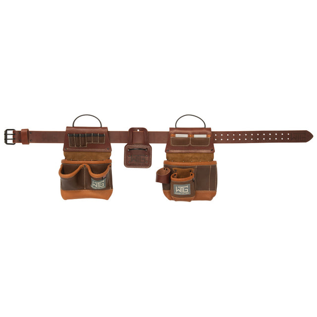Leather Trimmer Tool Belt S/M Brown