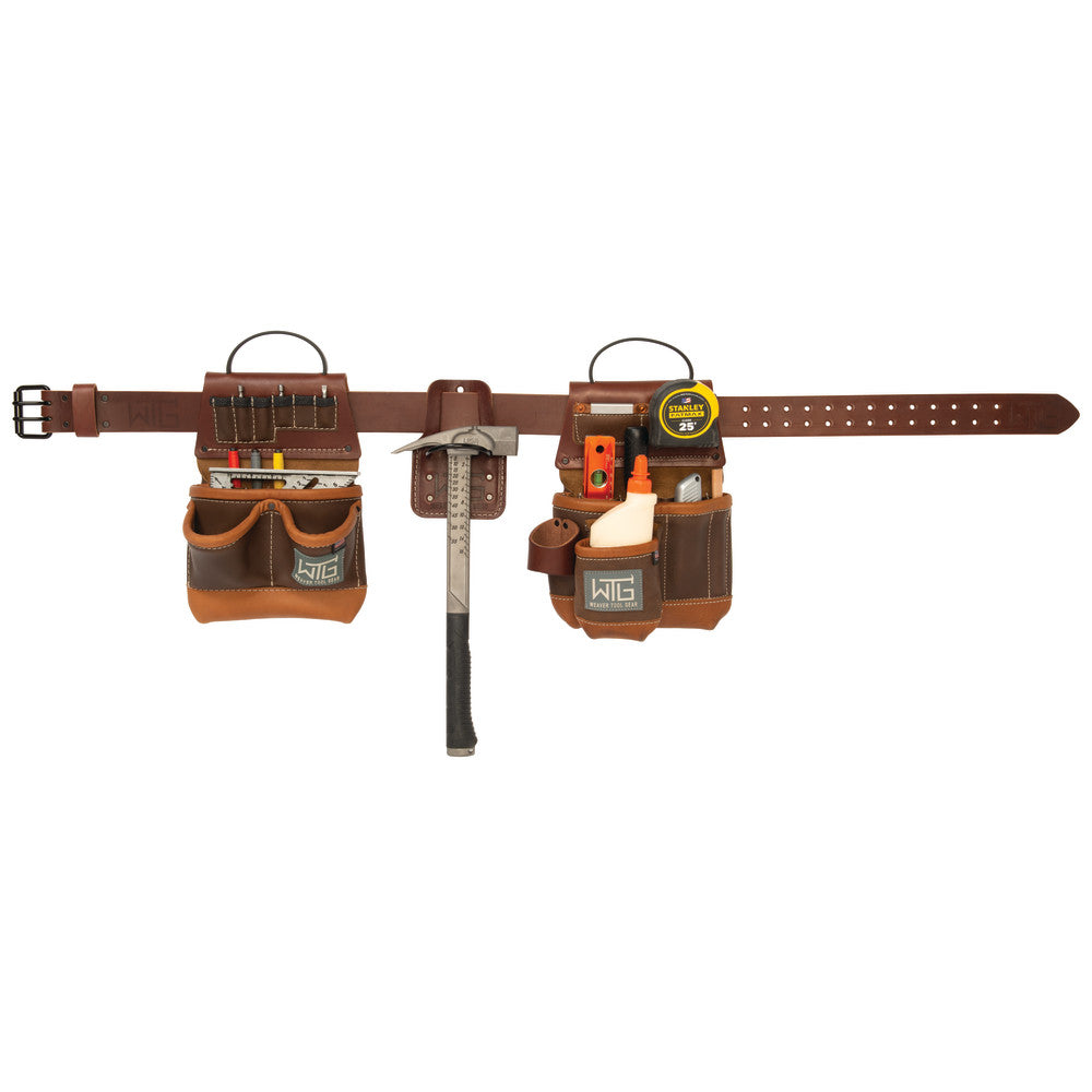 Leather Trimmer Tool Belt L/XL Brown