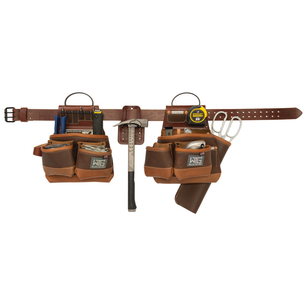 Leather Roofer Tool Belt S/M Brown