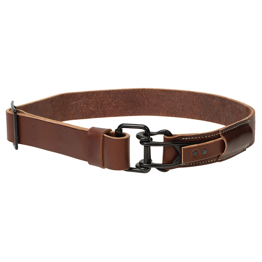 Quick-Release Leather Belt Brown