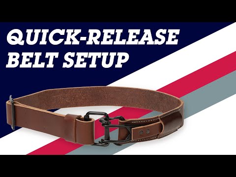 Quick-Release Leather Belt