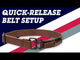 Quick-Release Leather Belt
